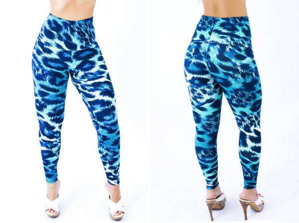 Calça Legging Cós Alto Estampada Suplex